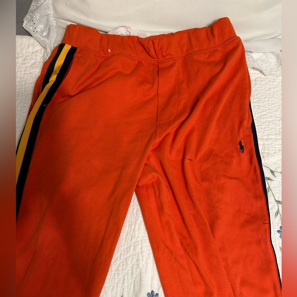 Boys orange Polo joggers